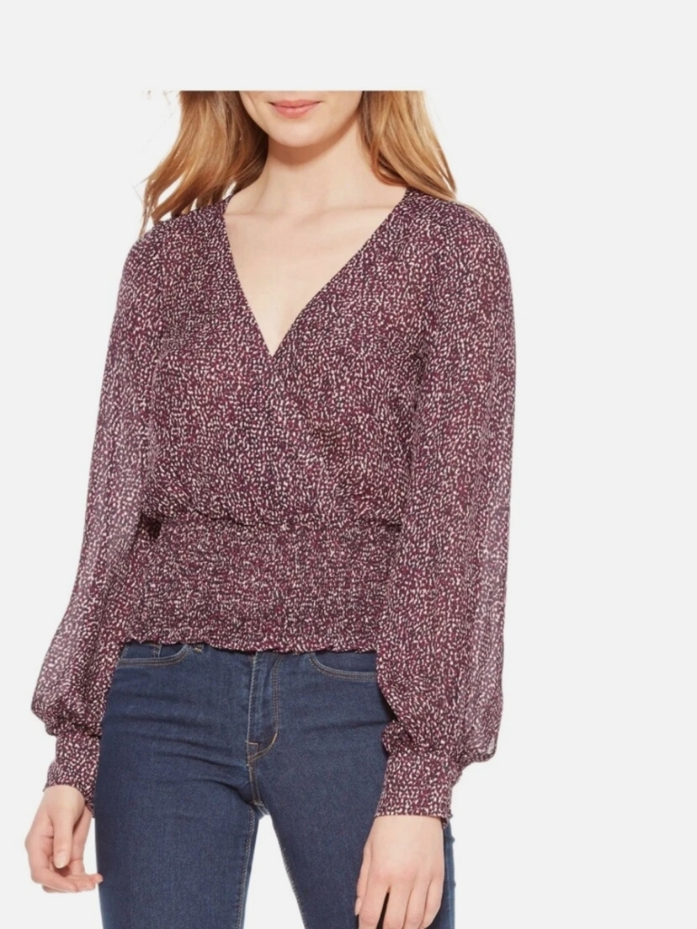Matilda Smocked Silk Blouse from PARKER